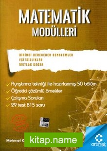 Matematik Modülleri – 1. Derece Denklemler, Eşitsizlikler, Mutlak Değer