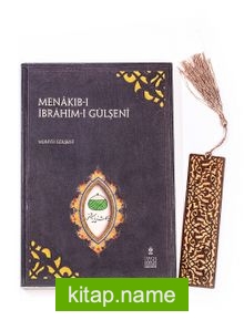 Menakıb-ı İbrahim Gülşeni + Ahşap Ayraç – Lale – Rölyef Cevizli