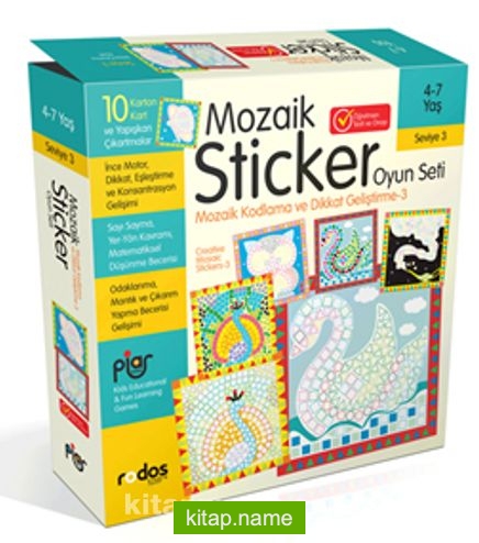 Mozaik Sticker (Çıkartma) Oyun Seti Seviye 3