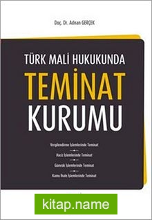 Türk Mali Hukukunda Teminat Kurumu