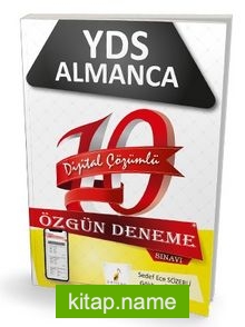 YDS Almanca Dijital Çözümlü Çek Kopart 10 Özgün Deneme Sınavı