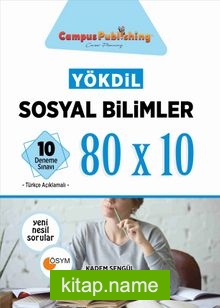 YÖKDİL Sosyal Bilimler 10 Deneme Sınavı 80×10