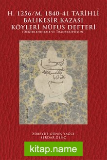 H. 1256/M. 1840-41 Tarihli Balıkesir Kazası Köyleri Nüfus Defteri Değerlendirme ve Transkripsiyon