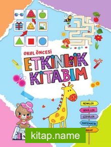 Okul öncesi Etkinlik Kitabım / Robotik Kodlama ve Dikkat Geliştirme (Çift Taraflı Kitap)